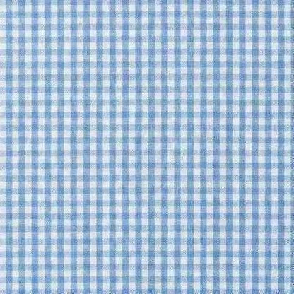 Grembiule asilo bambino quadretti azzurri con abbottonatura laterale Ambrosino ricamo Astronauta S505