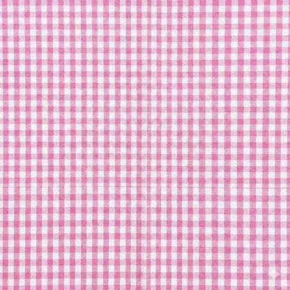 Grembiule asilo quadretti rosa bambina made in Italy con abbottonatura centrale Disney ricamo Minnie G102