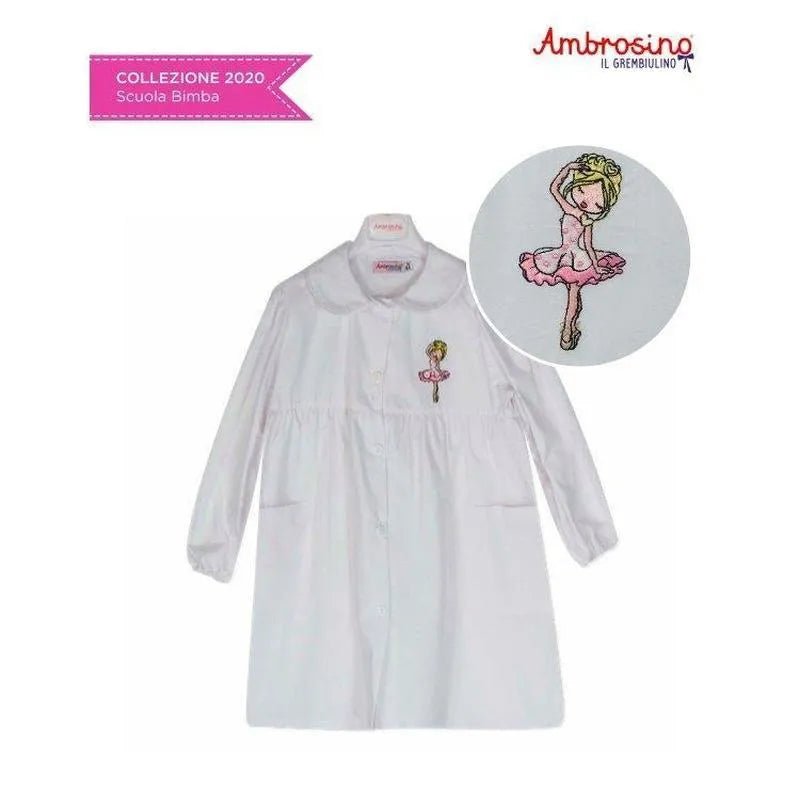 Grembiule scuola elementare bambina Ambrosino Made in Italy Ballerina L107