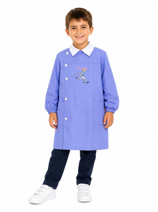 Grembiule scuola elementare bambino Ambrosino Made in Italy Soccer Calcio M209