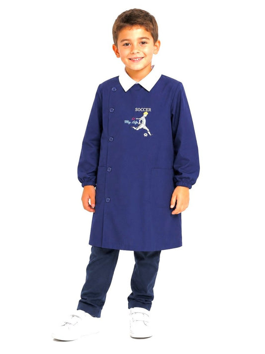 Grembiule scuola elementare bambino Ambrosino Made in Italy Soccer M209