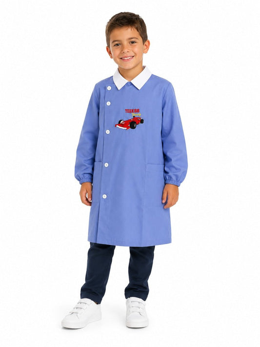 Grembiule scuola elementare bambino Ambrosino Made in Italy The King Motors L214