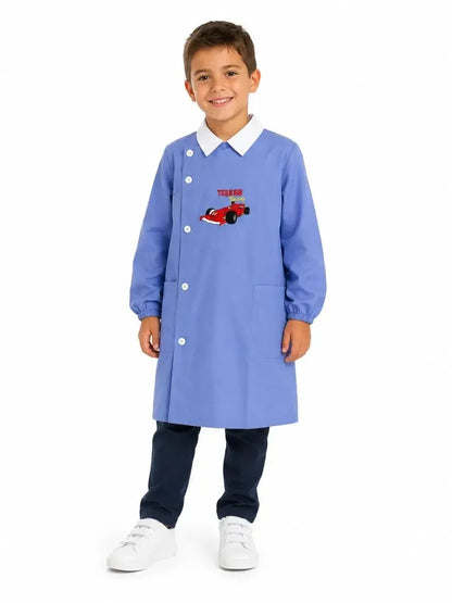 Grembiule scuola elementare bambino Ambrosino Made in Italy The King Motors L214
