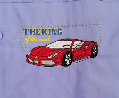 Grembiule scuola elementare bambino Ambrosino Made in Italy The King N201