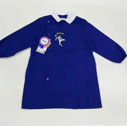 Grembiule scuola elementare bambino Ambrosino Made in Italy ricamo Calcio Fenomeno O206
