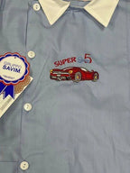 Grembiule scuola elementare bambino Ambrosino Made in Italy ricamo Super Sport O208