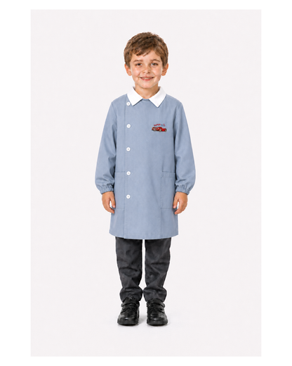 Grembiule scuola elementare bambino Ambrosino Made in Italy ricamo Super Sport O208