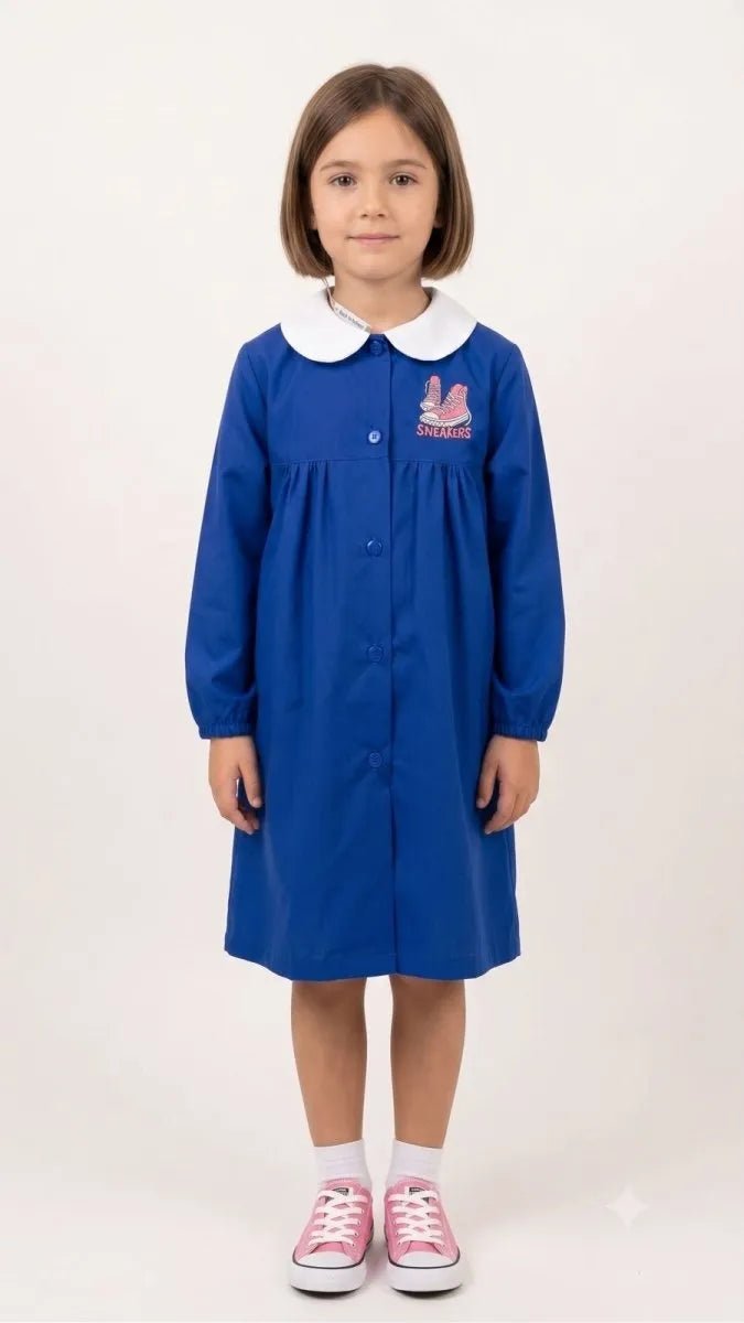 Grembiule scuola elementare blu bambina Nazareno Gabrielli Made in Italy Sneakers 0845A26