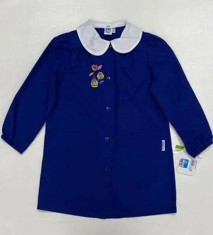 Grembiule scuola elementare blu bambina Siggi Made in Italy Sweet 3907