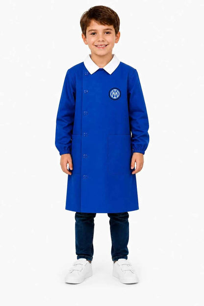 Grembiule scuola elementare blu bambino FC Inter Made in Italy G509A26