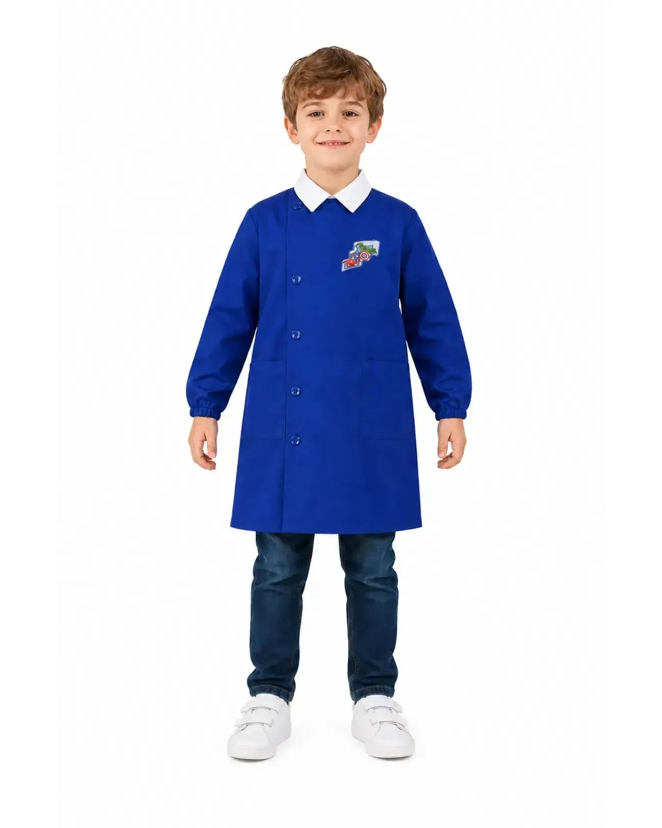 Grembiule scuola elementare blu bambino Marvel Avengers Made in Italy G505A25