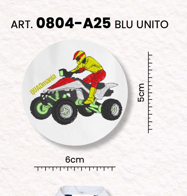 Grembiule scuola elementare blu bambino Nazareno Gabrielli Made in Italy ricamo Quad 0804