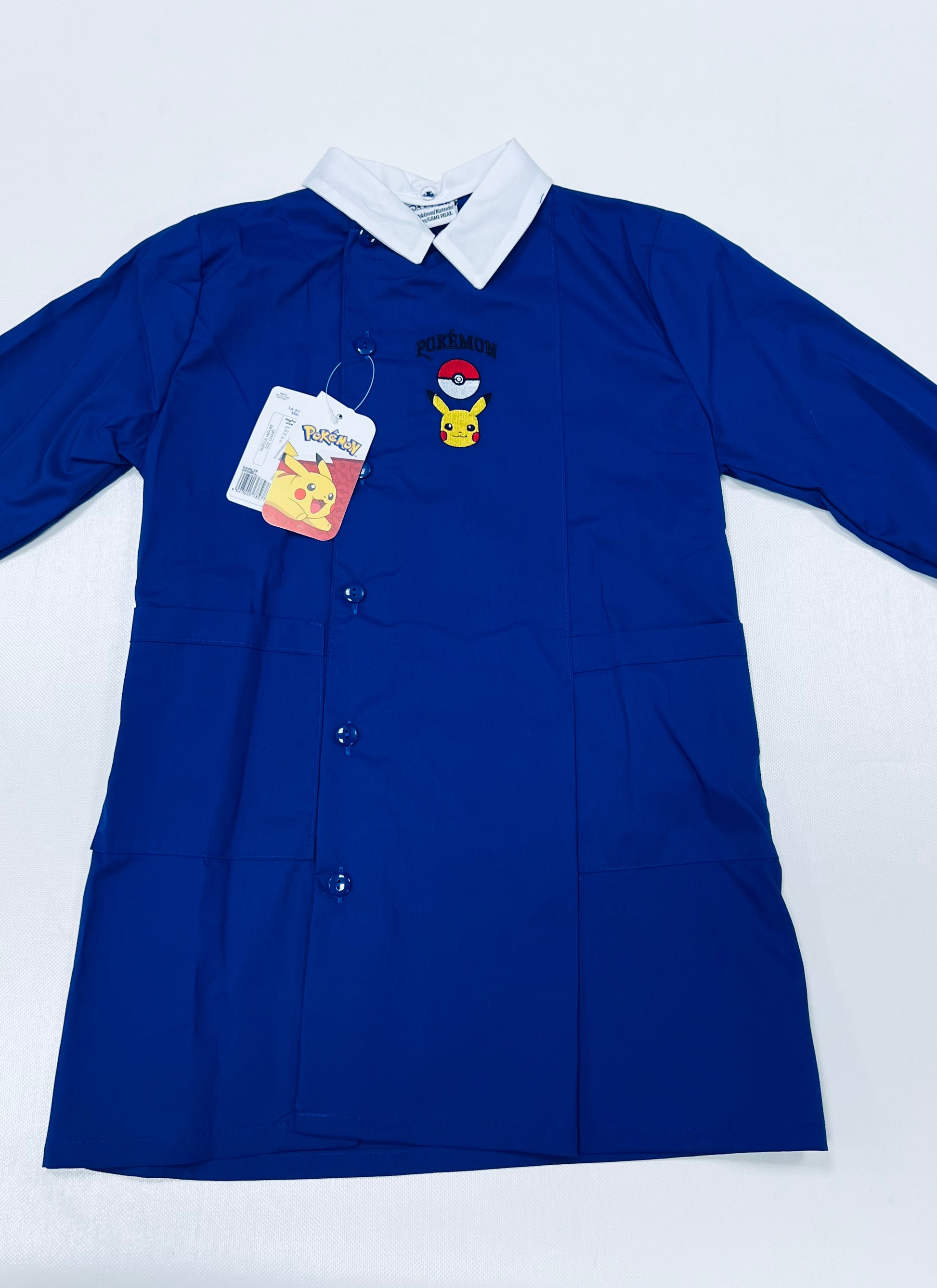 Grembiule scuola elementare blu bambino Pokemon Made in Italy G506