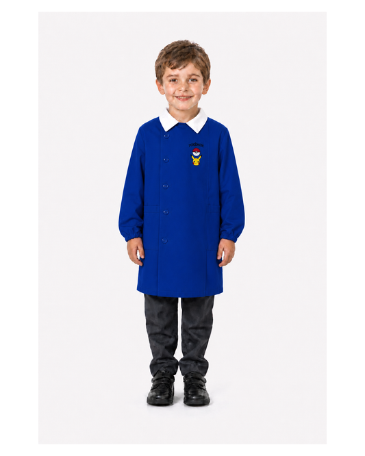 Grembiule scuola elementare blu bambino Pokemon Made in Italy G506