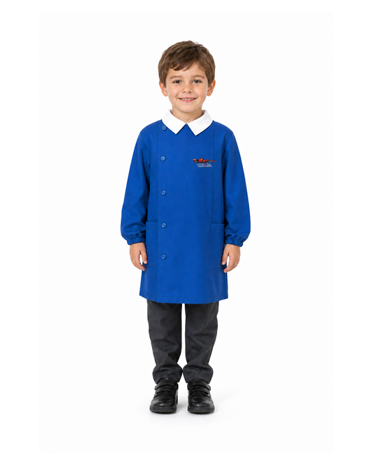 Grembiule scuola elementare blu bambino Siggi Made in Italy collezione green Speed Zone 4106