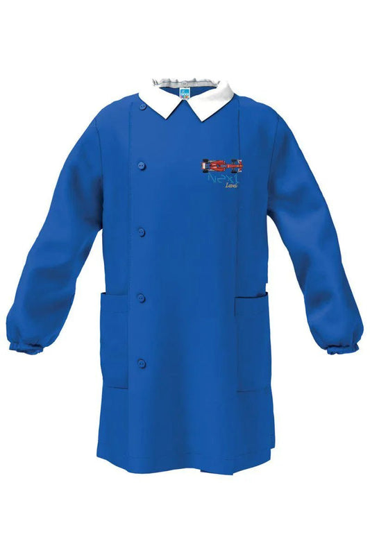 Grembiule scuola elementare blu bambino Siggi Made in Italy ricamo Next Level 4089