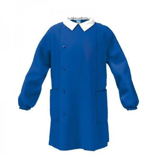 Grembiule scuola elementare blu bambino Siggi Made in Italy senza ricamo 1972