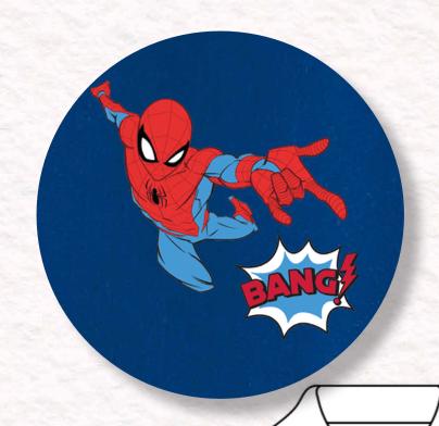 Grembiule scuola elementare blu bambino con zip Marvel Spiderman Made in Italy G603