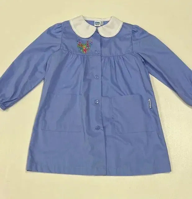 Grembiule scuola elementare celeste bambina Siggi Made in Italy ricamo Love 3904