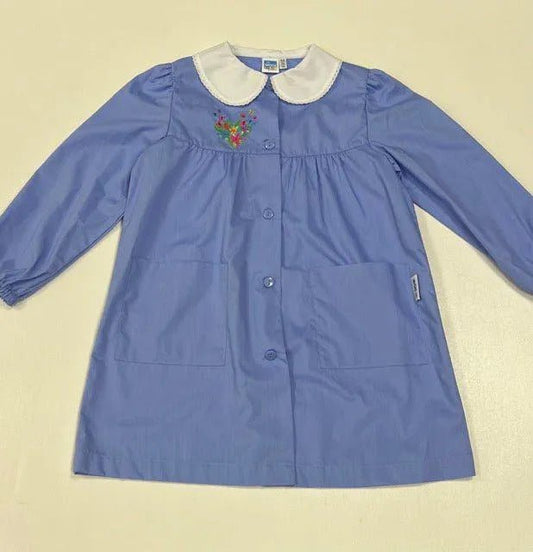Grembiule scuola elementare celeste bambina Siggi Made in Italy ricamo Love 3904