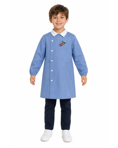 Grembiule scuola elementare celeste bambino Marvel Avengers Made in Italy G505