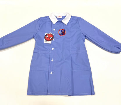 Grembiule scuola elementare celeste bambino Marvel Spiderman Made in Italy G501