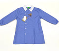 Grembiule scuola elementare celeste bambino Nazareno Gabrielli Made in Italy ricamo Super Cross 0804