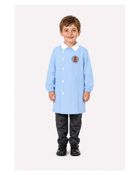 Grembiule scuola elementare celeste bambino Nintendo Super Mario Bros Made in Italy G507
