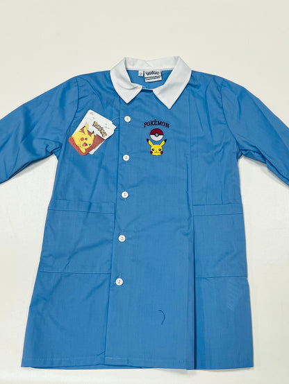 Grembiule scuola elementare celeste bambino Pokemon Made in Italy G506