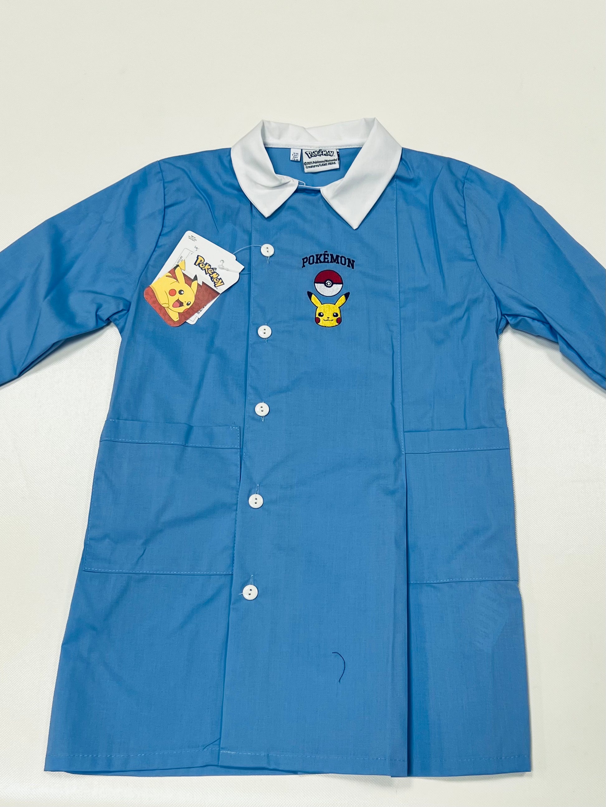 Grembiule scuola elementare celeste bambino Pokemon Made in Italy G506