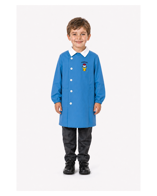 Grembiule scuola elementare celeste bambino Pokemon Made in Italy G506