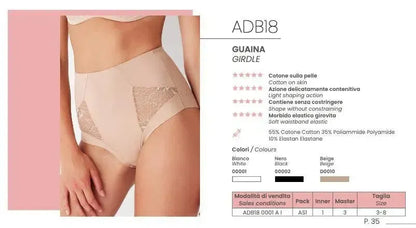 Guaina contenitiva donna in cotone Cotonella ADB18