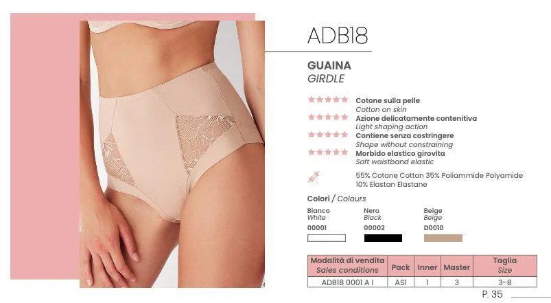 Guaina contenitiva donna in cotone Cotonella ADB18
