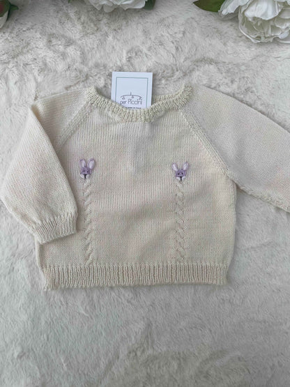 Maglioncino "animaletti" in cotone per neonati