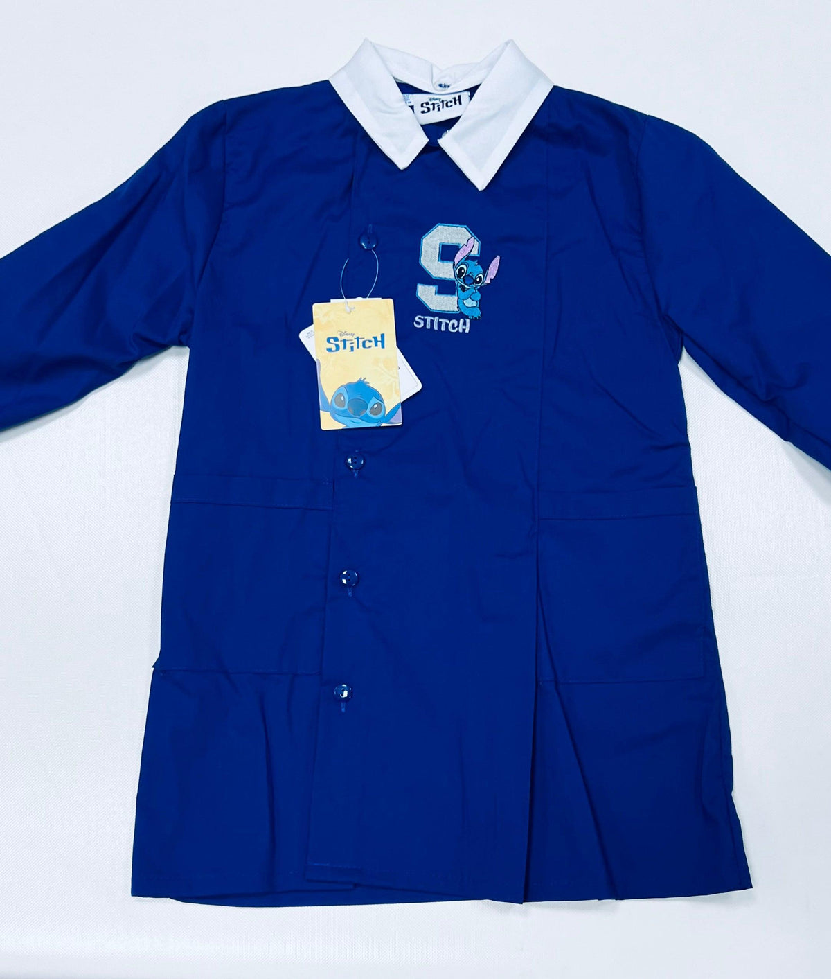 Grembiule scuola elementare blu bambino Stitch Made in Italy G507