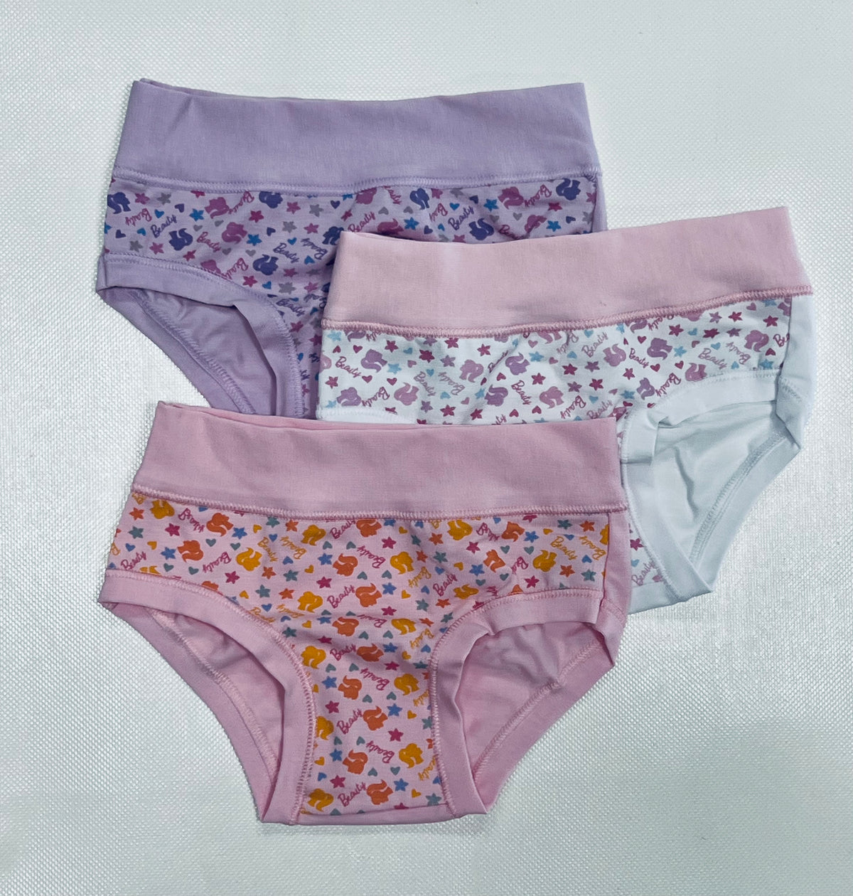 Confezione da 6 slip bambina in cotone bielastico Alvada B9504