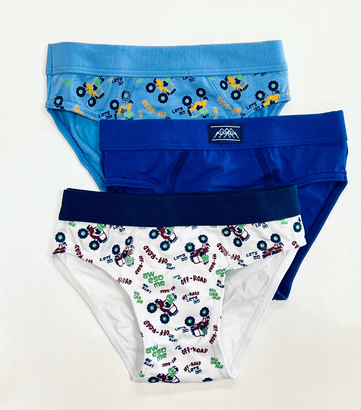 Confezione da 6 slip bambino in cotone bielastico Alvada U4011