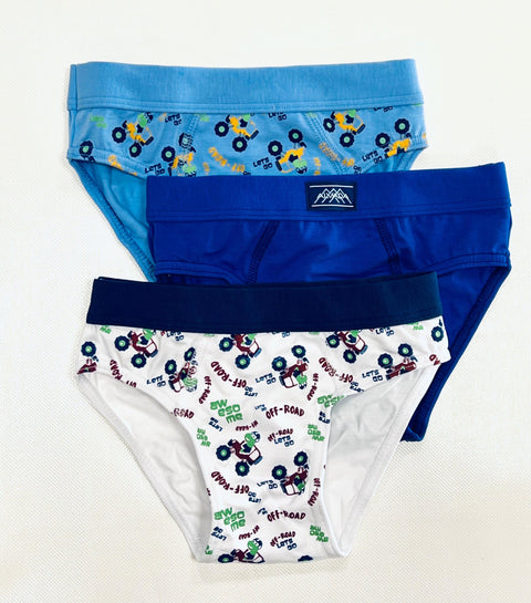 Confezione da 6 slip bambino in cotone bielastico Alvada U4011