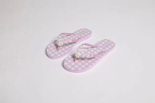 Infradito donna Noidinotte quadri con margherite PF2638
