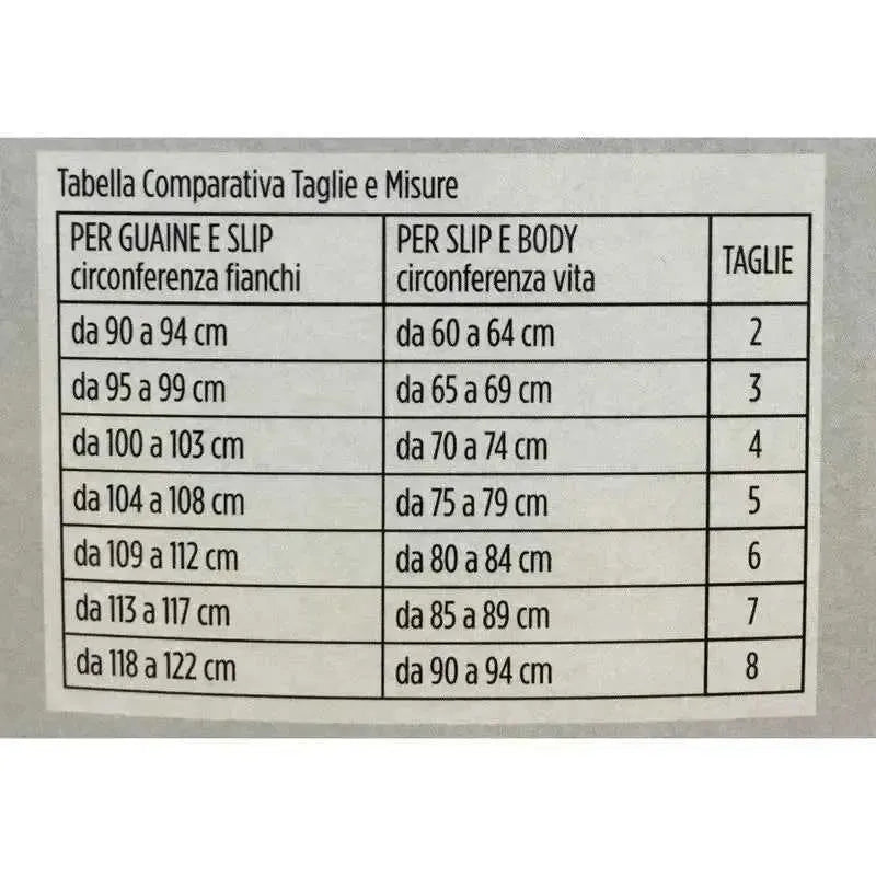Intimo contenitivo modellante donna Erredi guaina inserti pizzo 660