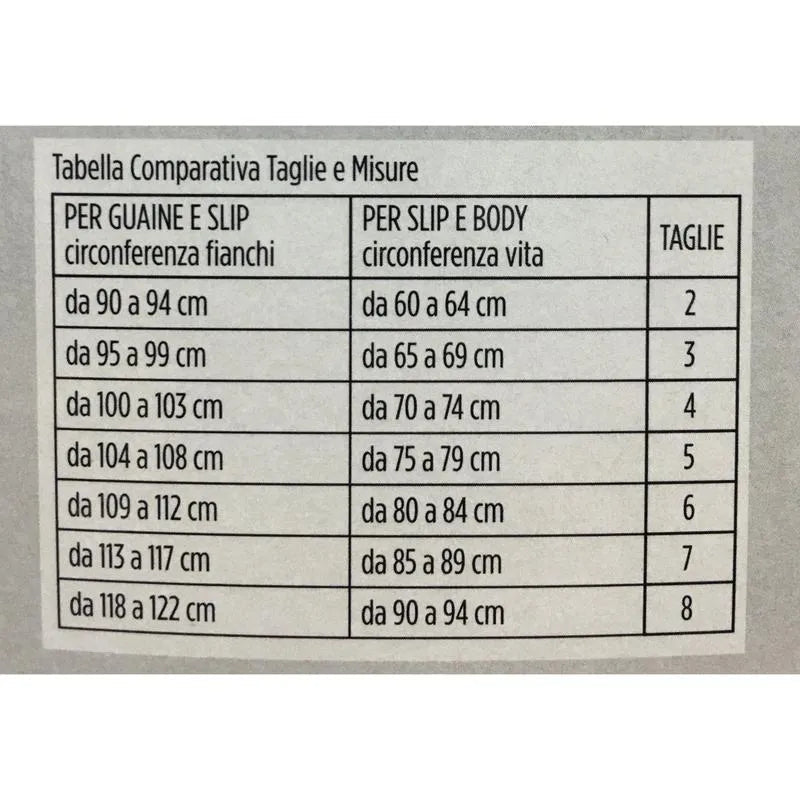 Intimo contenitivo modellante donna Erredi guaina inserti pizzo 660