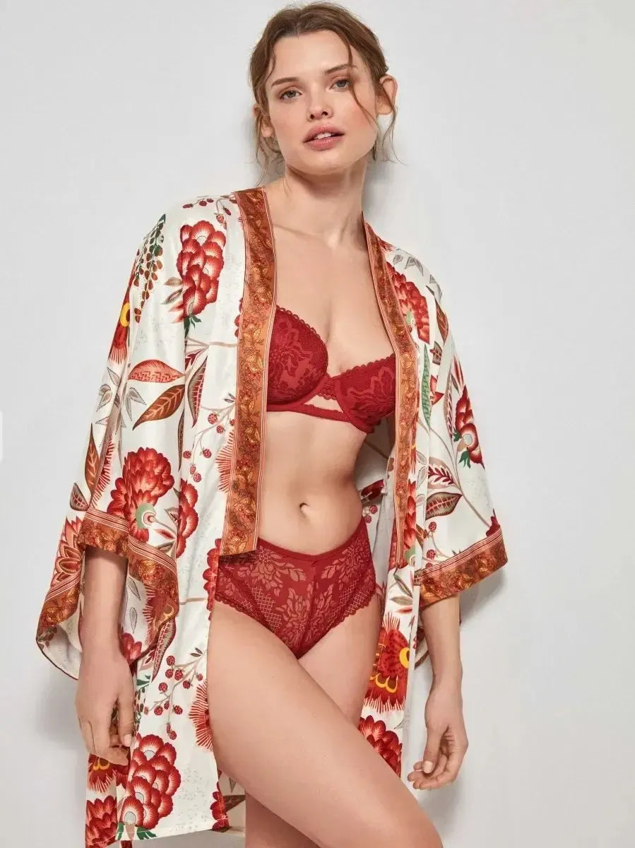Kimono raso donna Gisela aperta 20150