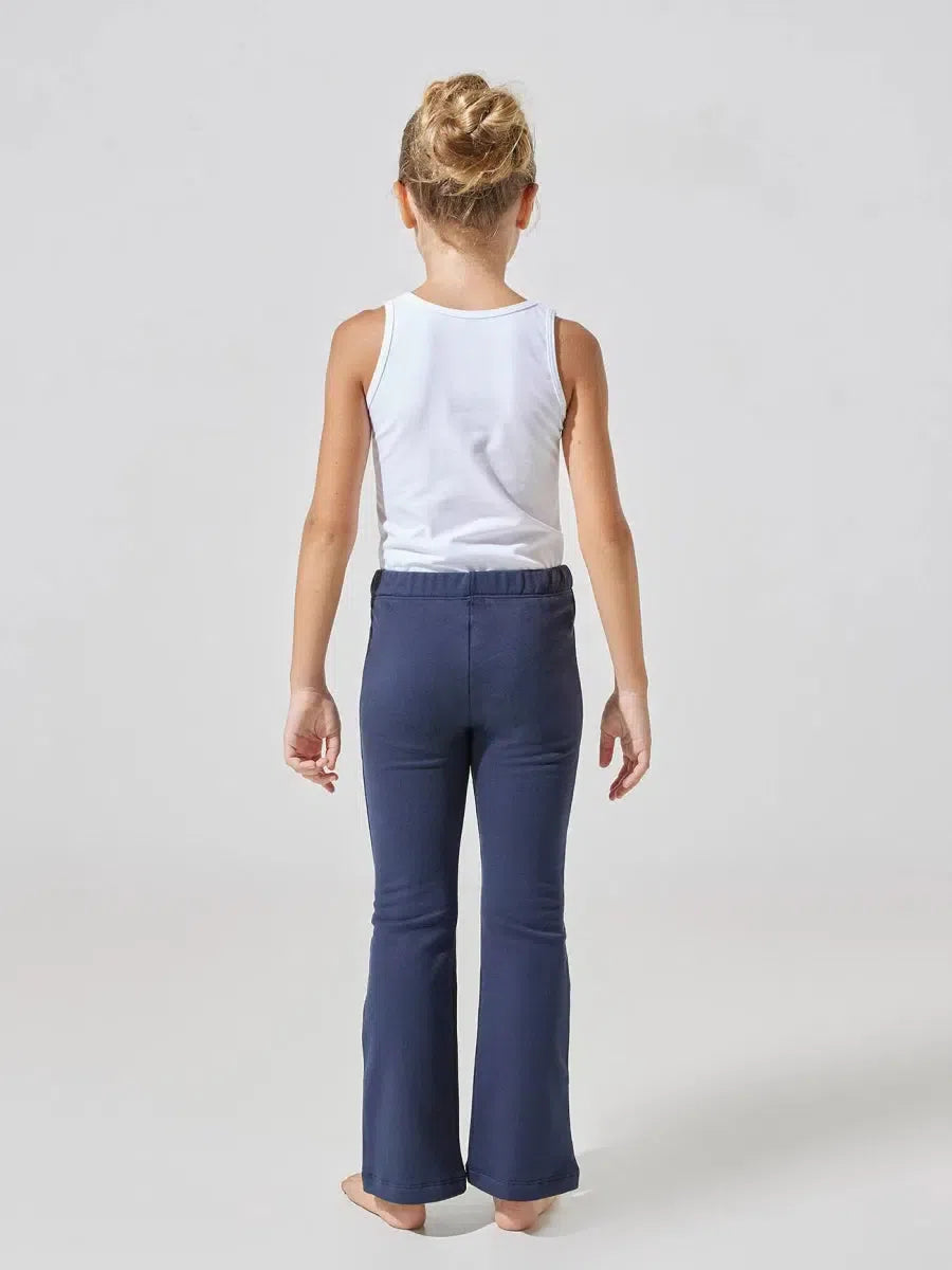 Leggings bambina a zampa Jadea cotone bielastico 266