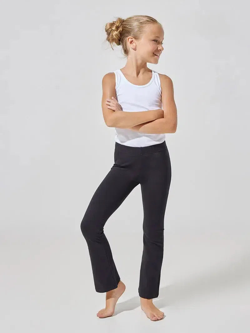 Leggings bambina a zampa Jadea cotone bielastico 266