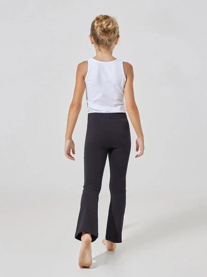 Leggings bambina a zampa invernale Jadea winter in tessuto felpato 345