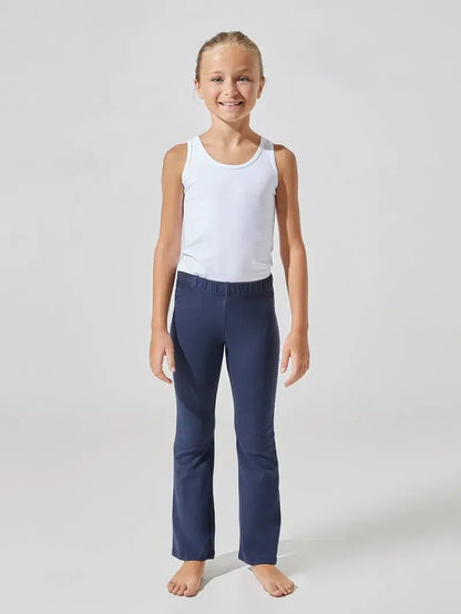 Leggings bambina a zampa invernale Jadea winter in tessuto felpato 345