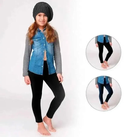 Leggings bambina invernale Jadea winter in tessuto felpato 342