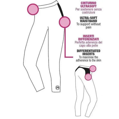 Leggings donna 7/8 Active-Fit Intimidea 610247