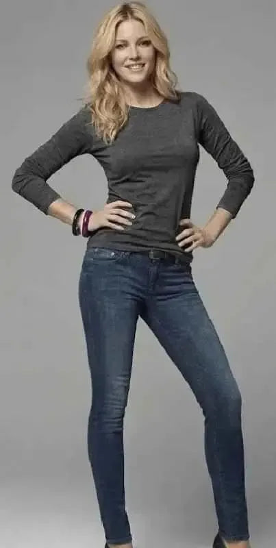 Maglia Donna Jadea Manica Lunga Girocollo in Cotone Elasticizzato - Art. 4055