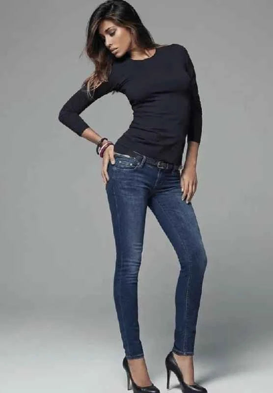 Maglia Donna Jadea Manica Lunga Girocollo in Cotone Elasticizzato - Art. 4055